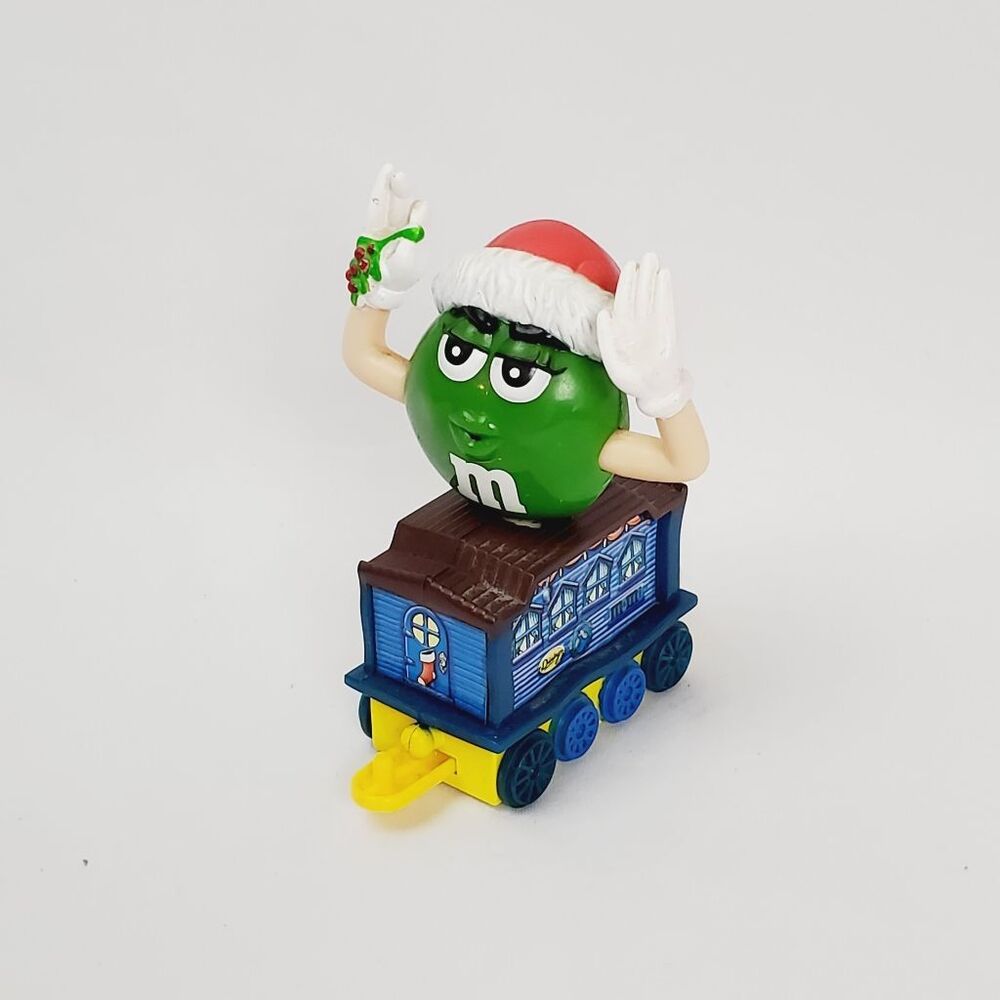 M&M -1st Series Xmas Train Engine Caboose Car Green
